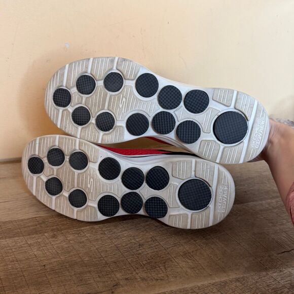 Skechers Mens Go Walk 7 - The Construct Sneaker red black size 8.5 shoes - Picture 5 of 7